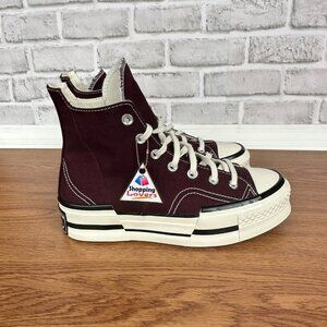 ⭐Converse Chuck 70 Plus High Top Platform Sz 6 Men's Shoes Burgundy A12893C New